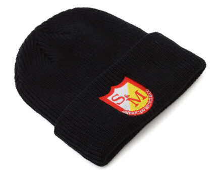 S&M Ribbed Cuffed Beanie (Black)