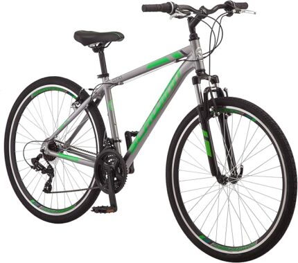 Schwinn GTX Comfort Adult Hybrid Bike, Men and Women, Dual Sport Bicycle, 700c Wheels, Step-Through or Step-Over Lightweight Aluminum Frame