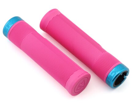 Race Face Chester Lock-On Grips (Magenta/Turquoise)