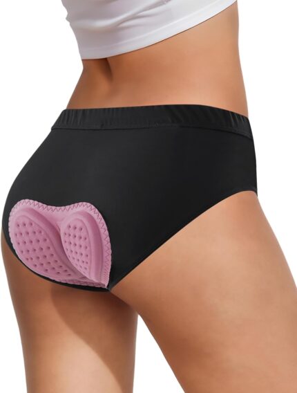 Women's Cycling Underwear 4D Padded Bike Shorts Lightweight Biking Bicycle Briefs with Padding Lightweight Comfortable
