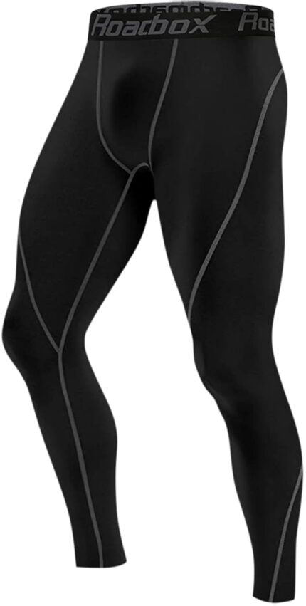 Roadbox 1, 2 or 3 Pack Men's Compression Pants Athletic Base Layer Cycling Tights Leggings for Running Yoga Basketball