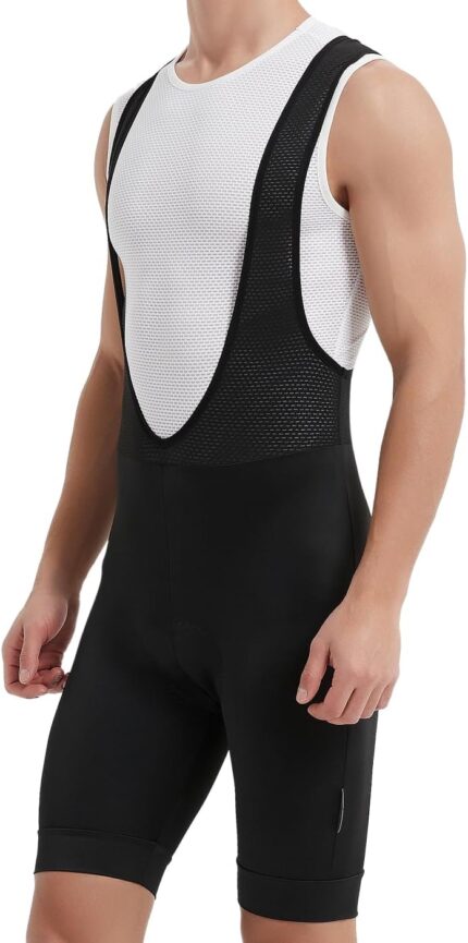 qualidyne Men's Cycling Bib Shorts 4D Padded Breathable Road Bike Bibs Biking Bicycle Shorts