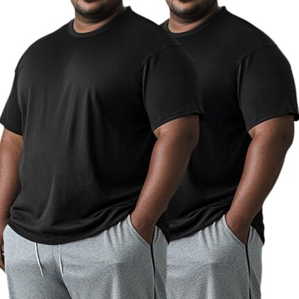 Men’s Big and Tall Shirts Cooling Quick Dry Moisture Wicking Workout Athletic Lightweight Short Sleeve Active T-Shirt