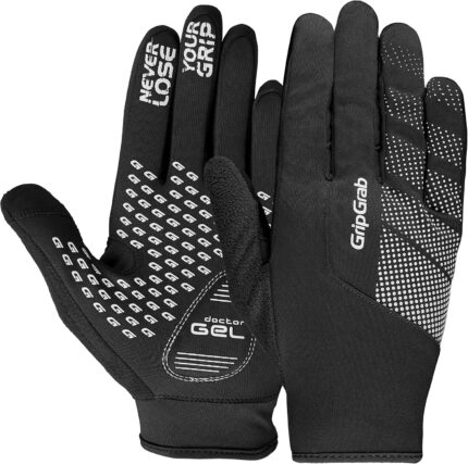 GripGrab Ride Windproof Spring Fall Gel Padded Bicycle Gloves Thermal Cycling Gloves Cold Weather Thin Winter Cycling Gloves